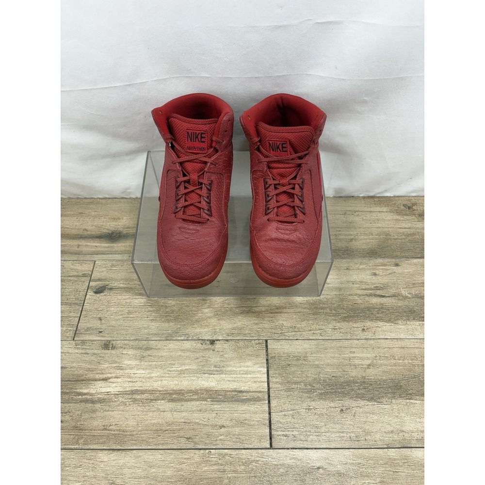Nike Air Python Men's Size 8 US 705066-600 Red Mid Top Lace Up Athletic Shoes - Picture 5 of 10